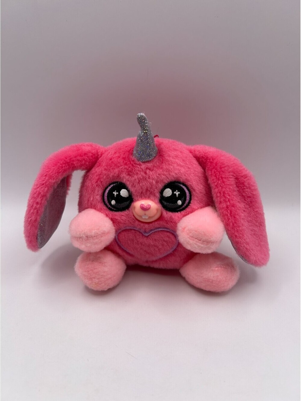 Zuru Rainbocorns Bunnycorn Bunny Plush Toy Mini Pink Glitter Horn Wings